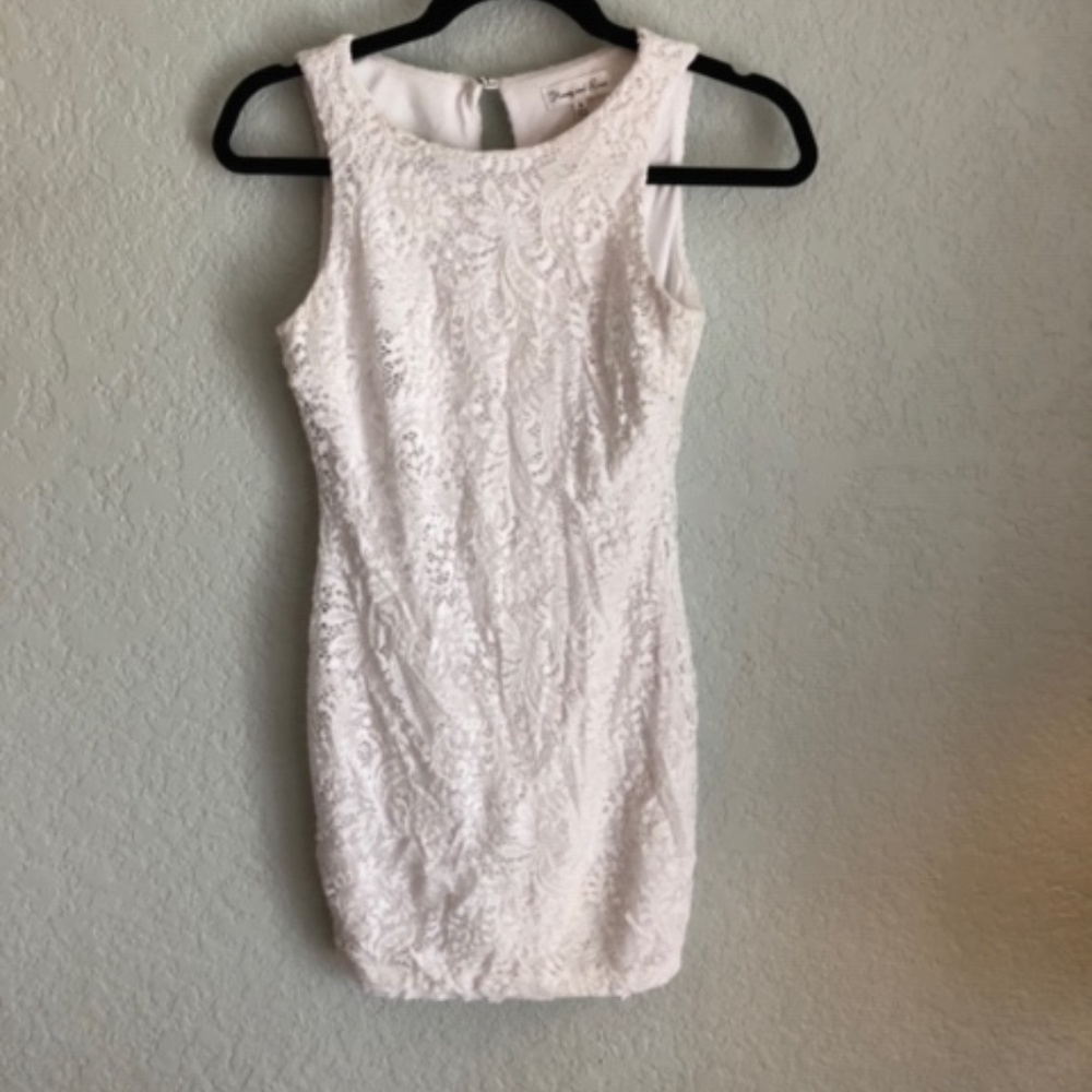 White Lace Honey and Rosie Bodycon Dress Sz. S
